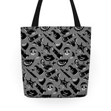goth makeup pattern totes lookhuman