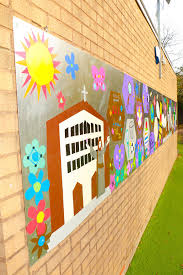 ks1 playground wall artwork st clare