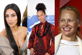 celebrities with no makeup style