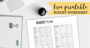They allow you to see where your money is going and make sure that your spending aligns with your values and goals. Free Printable Monthly Budget Worksheet Paper Trail Design