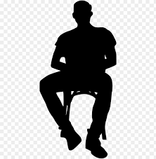 Silhouettes of man and woman sitting on a bench at night time. Free Download Man Sitting On Chair Silhouette Png Image With Transparent Background Toppng