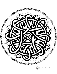 For centuries, in many cultures (eg tibet), the mandala is used as a tool to facilitate meditation. Free Celtic Mandala Coloring Pages Coloring Home
