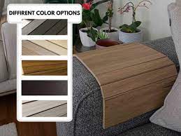 Wooden Sofa Arm Tray Table With 5 Color