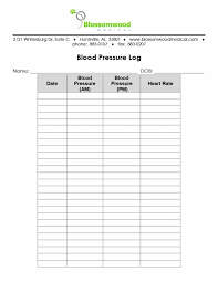 76 Logical Blank Blood Pressure Tracking Chart