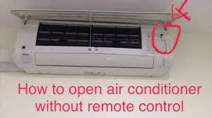 air conditioner without remote control