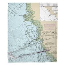 Fl Yankeetown Fl Nautical Chart Blanket