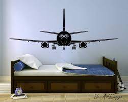 airplane wall decal airplane with eyes