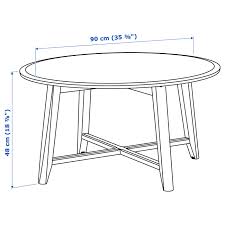Ikea coffee table, black, round shape. Kragsta Coffee Table Black 90 Cm Ikea