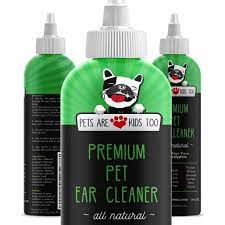 Open the dog's ear and gently place the ball in the ear. Premium Pet Ear Cleaner Solution All Natural Dog And Cat Ear Infection And Mite Treatment Made