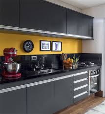 25 bright grey and yellow kitchen decor