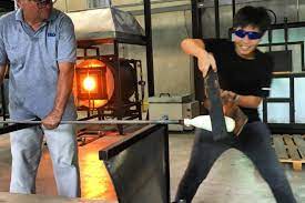 glass blowers bring talents across the