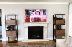 Tv Mounted Over Fireplace