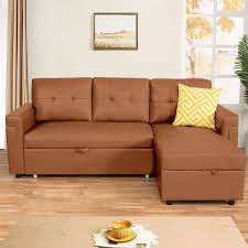 Convertible Sofa In Caramel 42021hdn