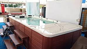 Crank it up to create a. Swim Spa Excercise Pool Luxury Hot Tub Amazon Co Uk Garden Outdoors