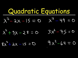 Solve Quadratic Equations By Factoring