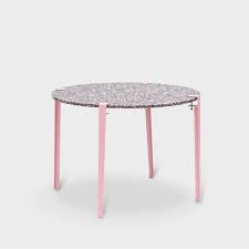Round Dining Table Speckled Top Made