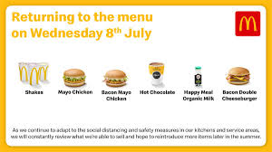 Mcdonald's secret menu, breakfast menu, catering menu, lunch menu for soup, salad, chicken, burger price at one place. Mcdonald S Uk On Twitter Menu Shake Up From 11am On Wednesday 8th July We Will Reintroduce Some Of The Main Menu Items You Ve Told Us You Re Missing As We Slowly Seek To Return