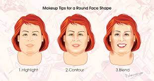 makeup tips for round face shape
