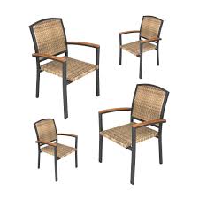 Enter your email address to receive alerts when we have new listings available for wooden garden chairs with arms. Karmas Product Stackable Outdoor Patio Dining Chairs Set Of 4 Aluminum Frame Outside Wicker Rattan Furniture Chair All Weather Arm Chair For Garden Backyard Bistro Wood Walmart Com Walmart Com