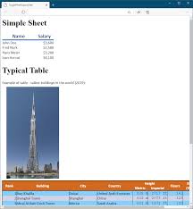 convert excel to or from html in c