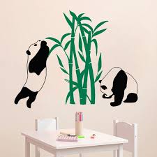 Wall Decal Panda Pandas Bamboo Bear