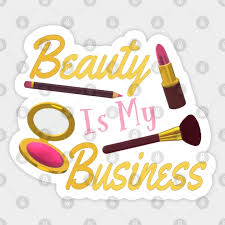 business fun makeup e sticker