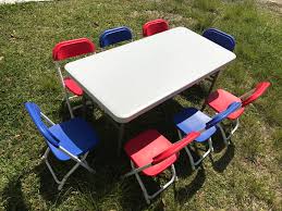 Maybe you would like to learn more about one of these? Usa 1 4ft Rectangle Kids Table 8 Kids Chairs Rentals Sky High Party Rentals