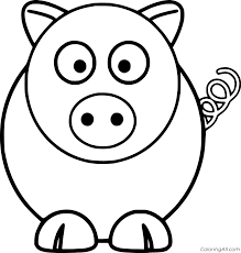 Actually, the icon of the animal comes from the ears and the nose. Baby Pig Coloring Pages Coloringall