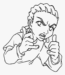 Animals, leah's farm coloring book, and many more programs. Huey Freeman At Getdrawings Com Free For Boondocks Riley Coloring Page Hd Png Download Kindpng