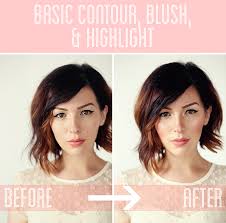 basic contour blush and highlight