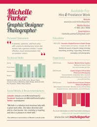 Examples of Creative Graphic Design Resumes Infographics      Photo Pinterest