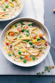 Sometimes i am in the mood for homemade chicken noodle soup, but i simply don't always have the time to make it. Creamy Chicken Noodle Soup Chelsea S Messy Apron