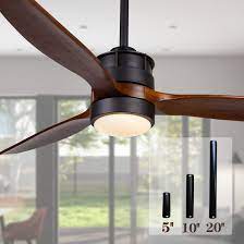 52 inch outdoor black ceiling fan