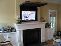 flat screen tv above fireplace ideas
