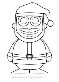 Color him in and you are all done. Santa Claus Drawing Sketching Vector