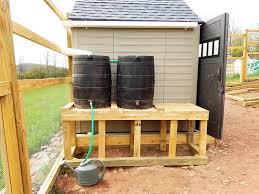 Rainwater Catchment On A Shed Roof