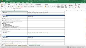 performance merement excel template