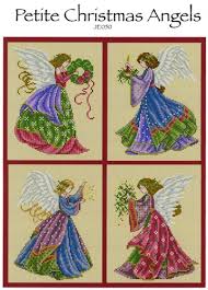 Petite Christmas Angels Cross Stitch Patterns Embroidery