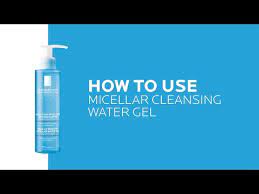 how to use micellar cleansing water gel