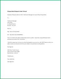 Sample letter requesting bank to issue a cheque book   Letter    