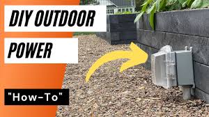 diy outdoor outlet how to install an
