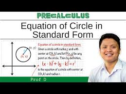 Equation Of Circle In Standard Form