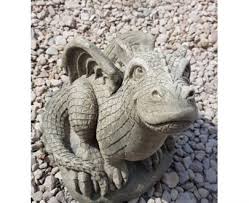 uk stone dragon concrete garden