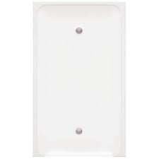Mulberry White 1 Gang Blank Plate Wall