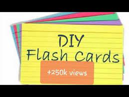 how to make diy flash cards easy to