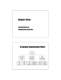 Chapter Three A Sample Organization Chart Fundamentals Of