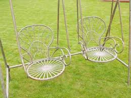 Rustic Duel Garden Swing Seat