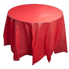 1 count (pack of 1). Juvale 12 Pack Red 84 Inch Round Disposable Plastic Tablecloth Table Cover Party Supplies Target
