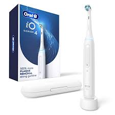 Oral-B iO Series 4 Electric Toothbrush with (1) Brush Head, Rechargeable, White in Pakistan - StarShop.pk