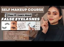 self makeup course false eyelashes